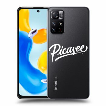 Picasee Xiaomi Redmi Note 11S 5G Hülle - Transparentes Silikon - Picasee - old logo - white