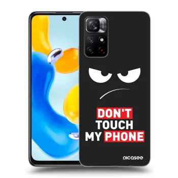 Picasee Xiaomi Redmi Note 11S 5G Hülle - Schwarzes Silikon - Angry Eyes - Transparent