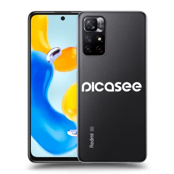 Picasee Xiaomi Redmi Note 11S 5G Hülle - Transparentes Silikon - Picasee - new logo - white