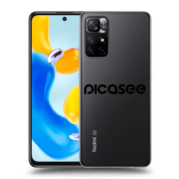 Picasee Xiaomi Redmi Note 11S 5G Hülle - Transparentes Silikon - Picasee - new logo - black