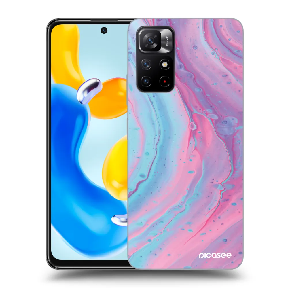 Picasee ULTIMATE CASE für Xiaomi Redmi Note 11S 5G - Pink liquid