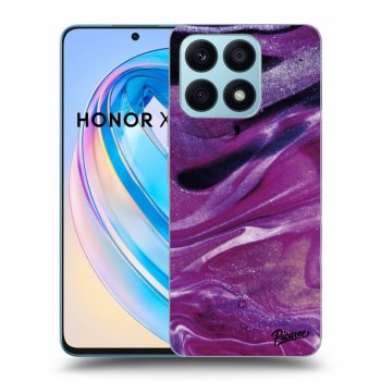 Hülle für Honor X8a - Purple glitter