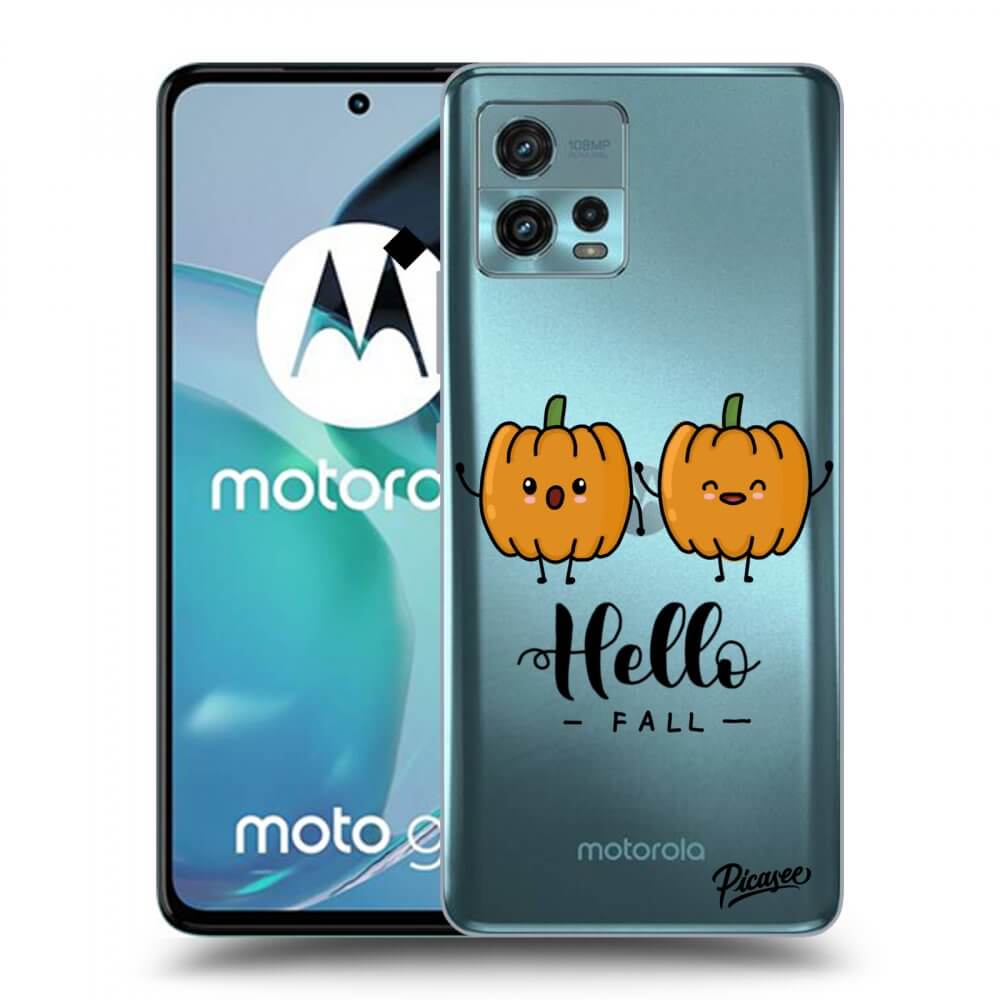 Picasee Motorola Moto G72 Hülle - Transparentes Silikon - Hallo Fall