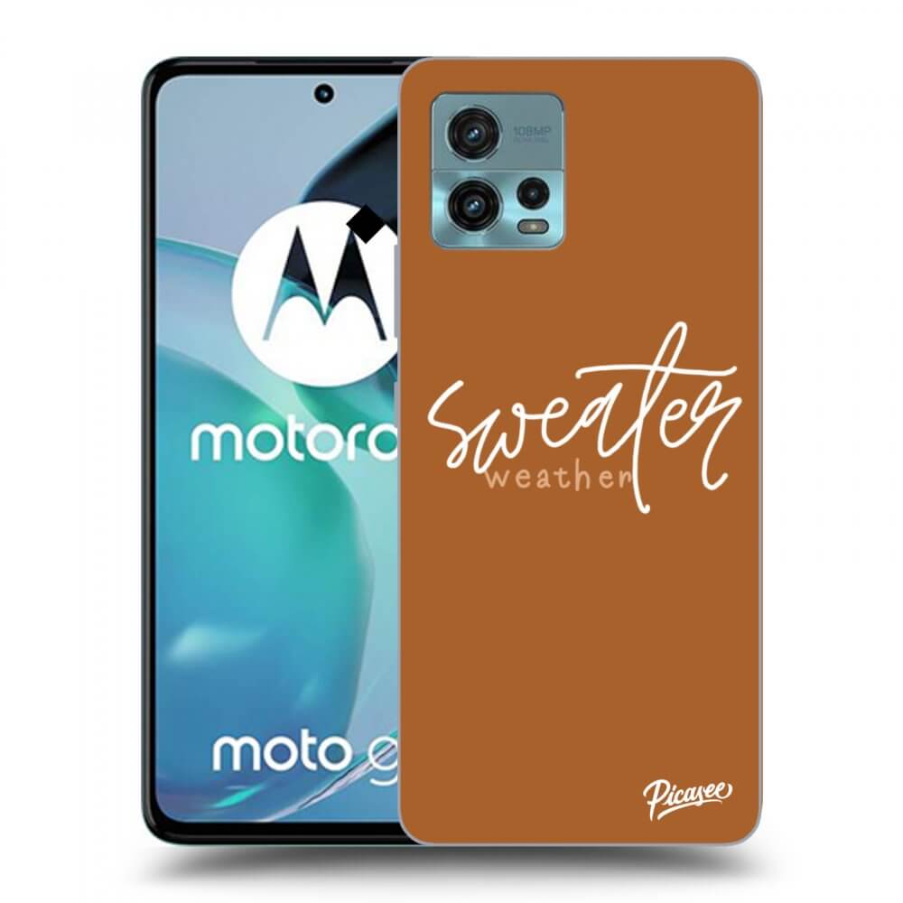 Picasee Motorola Moto G72 Hülle - Transparentes Silikon - Sweater weather