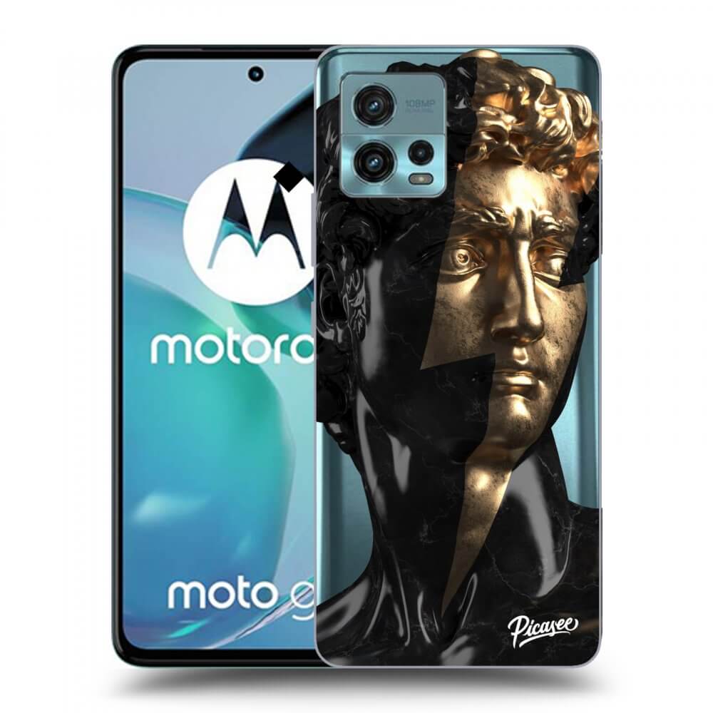 Picasee Motorola Moto G72 Hülle - Transparentes Silikon - Wildfire - Black