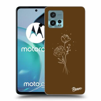 Hülle für Motorola Moto G72 - Brown flowers