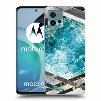 Hülle für Motorola Moto G72 - Blue geometry