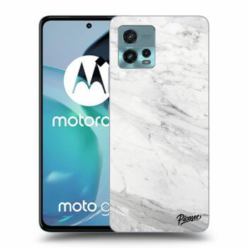 Hülle für Motorola Moto G72 - White marble