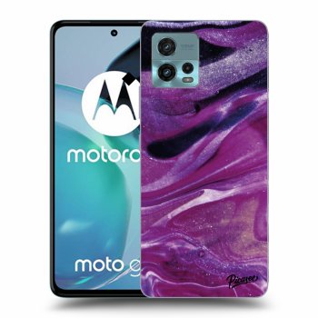 Hülle für Motorola Moto G72 - Purple glitter