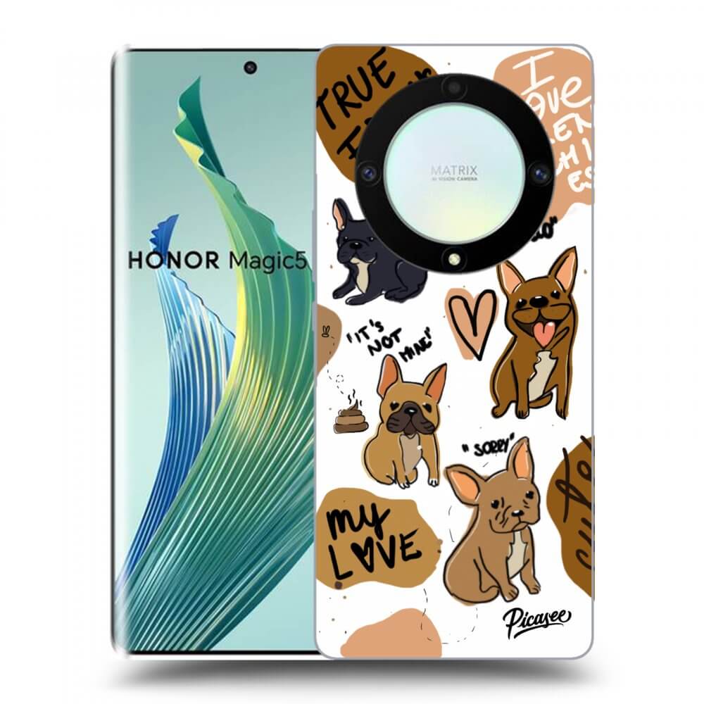 Picasee Honor Magic5 Lite 5G Hülle - Transparentes Silikon - Frenchies
