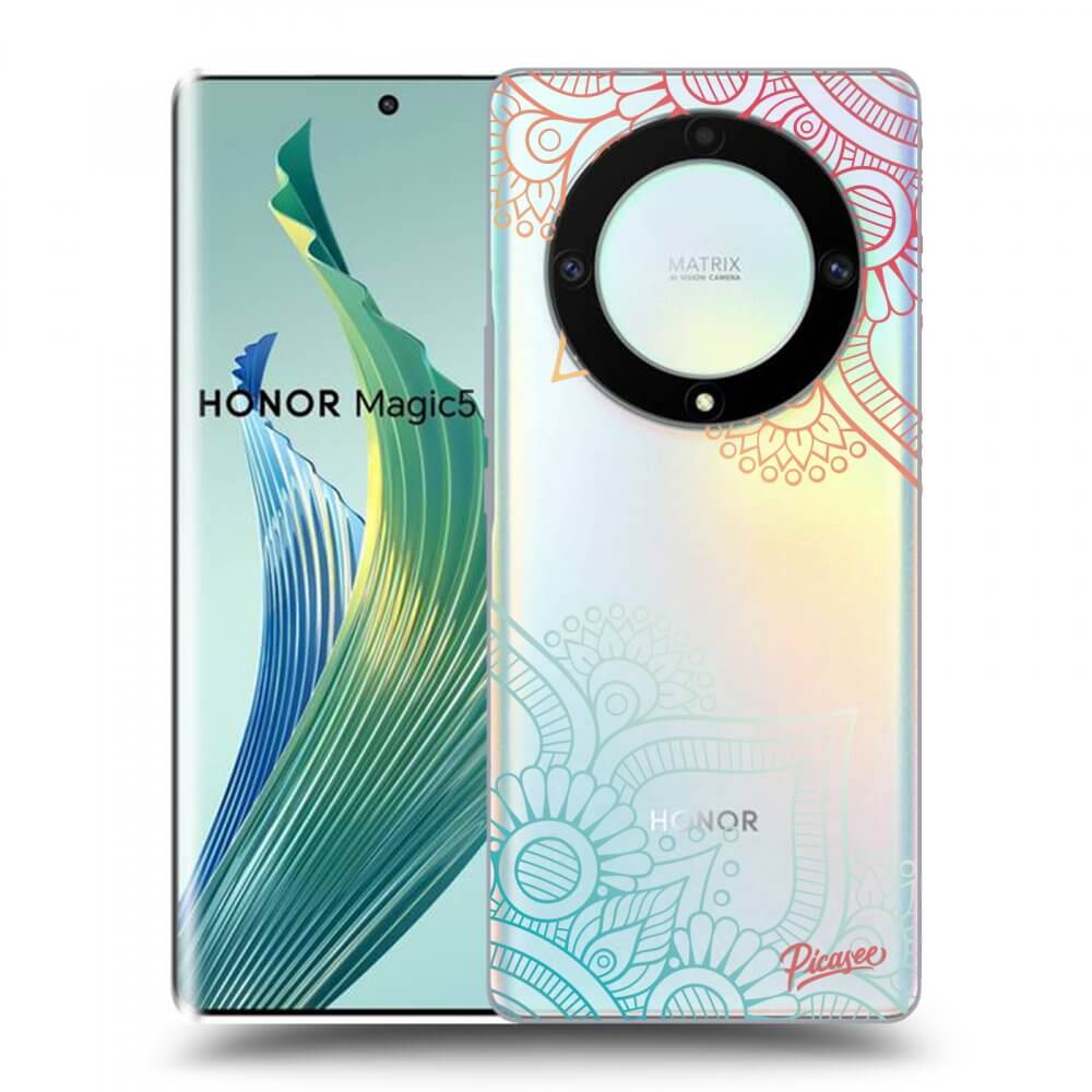 Picasee Honor Magic5 Lite 5G Hülle - Transparentes Silikon - Flowers pattern