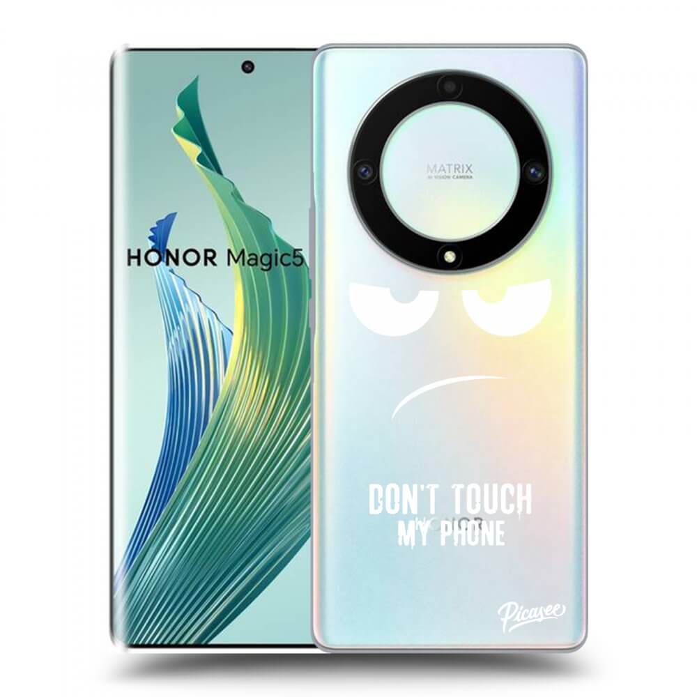 Picasee Honor Magic5 Lite 5G Hülle - Transparentes Silikon - Don't Touch My Phone
