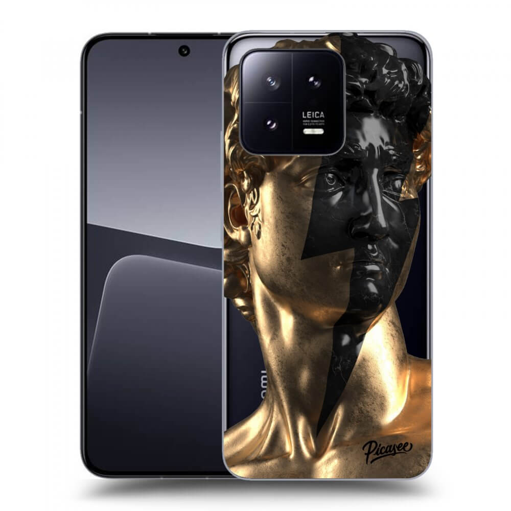 Picasee Xiaomi 13 Pro Hülle - Transparentes Silikon - Wildfire - Gold