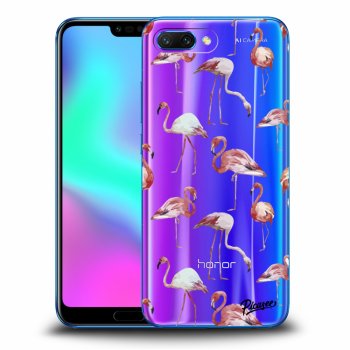Picasee Honor 10 Hülle - Transparentes Silikon - Flamingos