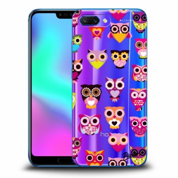 Picasee Honor 10 Hülle - Transparentes Silikon - Owls