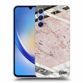Hülle für Samsung Galaxy A34 5G A346B - Pink geometry