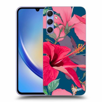 Hülle für Samsung Galaxy A34 5G A346B - Hibiscus