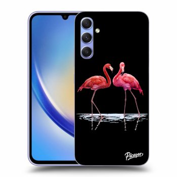 Hülle für Samsung Galaxy A34 5G A346B - Flamingos couple