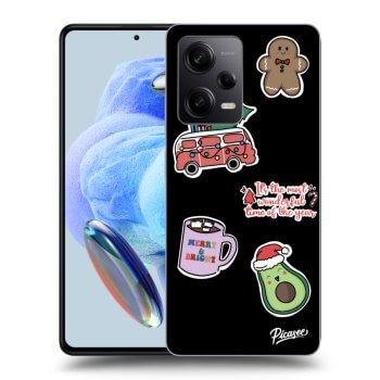 Hülle für Xiaomi Redmi Note 12 5G - Christmas Stickers