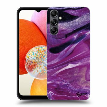 Hülle für Samsung Galaxy A14 4G A145R - Purple glitter