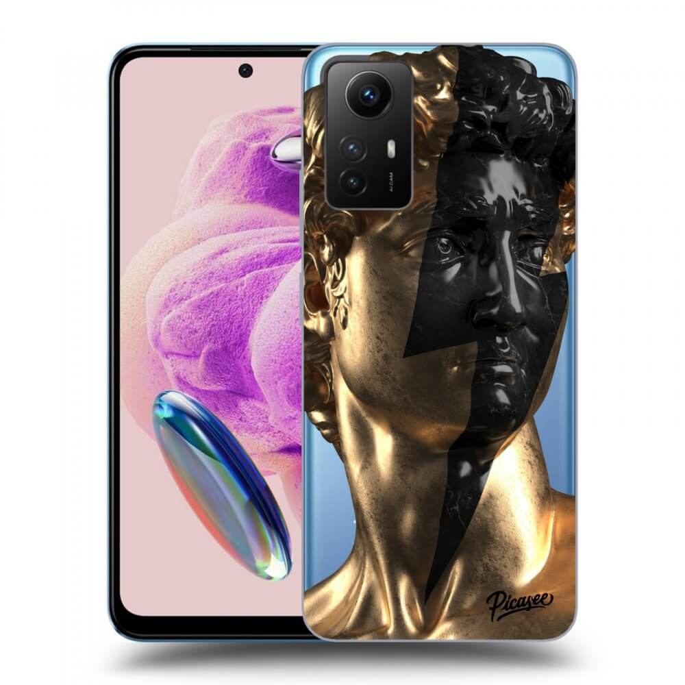 Picasee Xiaomi Redmi Note 12S Hülle - Transparentes Silikon - Wildfire - Gold