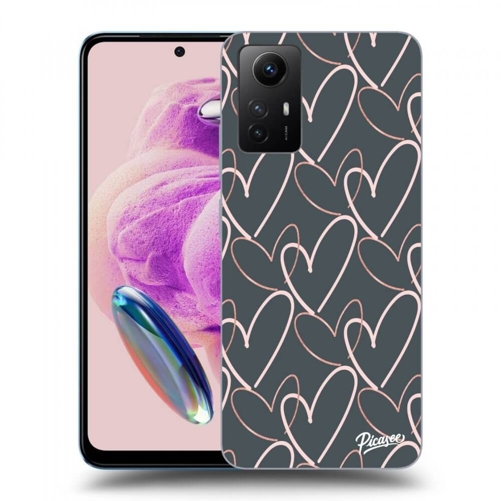 Picasee Xiaomi Redmi Note 12S Hülle - Transparentes Silikon - Lots of love