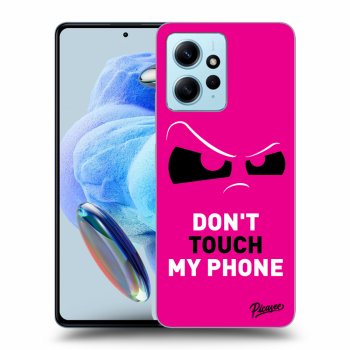 Picasee Xiaomi Redmi Note 12 4G Hülle - Schwarzes Silikon - Cloudy Eye - Pink