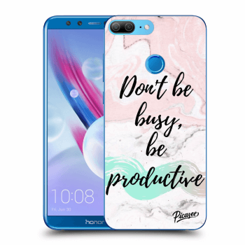 Picasee Honor 9 Lite Hülle - Transparentes Silikon - Don't be busy, be productive