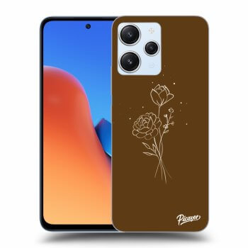 Hülle für Xiaomi Redmi 12 4G - Brown flowers