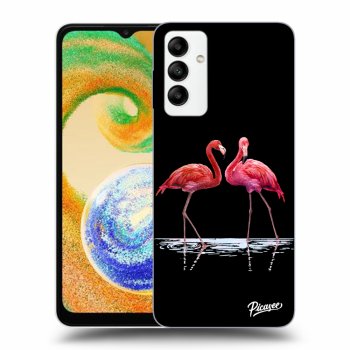 Hülle für Samsung Galaxy A04s A047F - Flamingos zu zweit