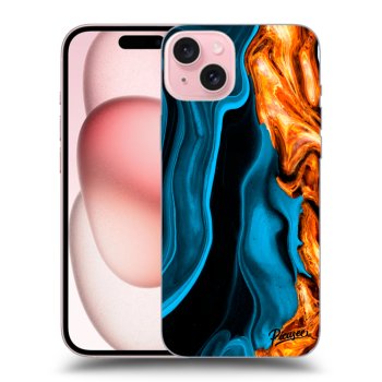 Hülle für Apple iPhone 15 - Gold blue