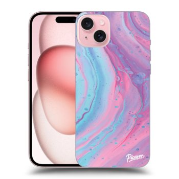 Hülle für Apple iPhone 15 - Pink liquid