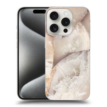 Hülle für Apple iPhone 15 Pro - Cream marble