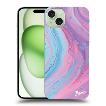 Hülle für Apple iPhone 15 Plus - Pink liquid