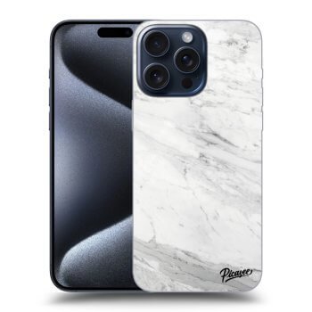 Hülle für Apple iPhone 15 Pro Max - White marble