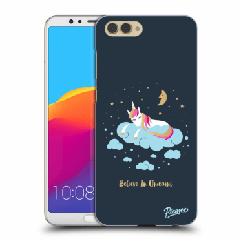 Picasee Honor View 10 Hülle - Transparentes Silikon - Believe In Unicorns