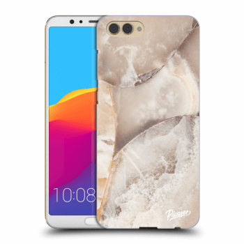 Picasee Honor View 10 Hülle - Transparenter Kunststoff - Cream marble