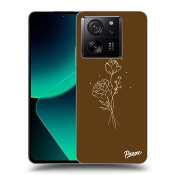 Hülle für Xiaomi 13T Pro - Brown flowers