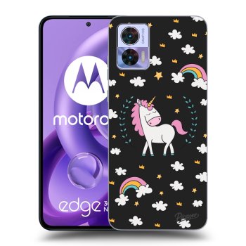 Hülle für Motorola Edge 30 Neo - Einhorn Sternenhimmel