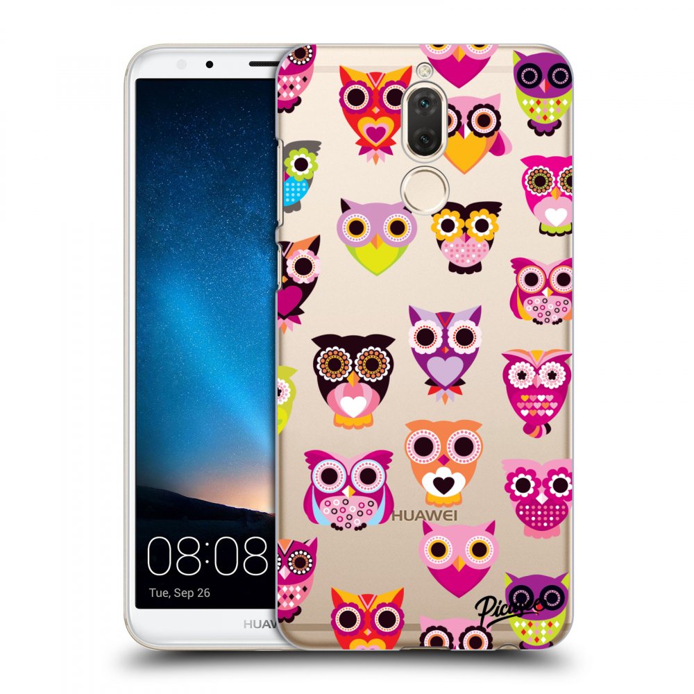 Picasee Huawei Mate 10 Lite Hülle - Transparentes Silikon - Owls