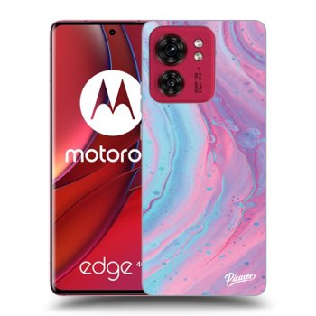Hülle für Motorola Edge 40 - Pink liquid