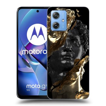 Hülle für Motorola Moto G54 5G - Gold - Black
