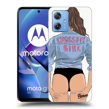 Hülle für Motorola Moto G54 5G - Crossfit girl - nickynellow