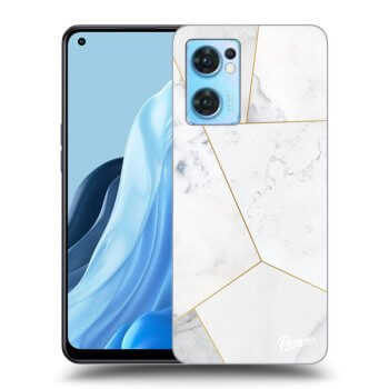 Hülle für OPPO Reno 7 5G - White tile