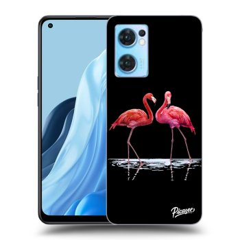 Hülle für OPPO Reno 7 5G - Flamingos zu zweit
