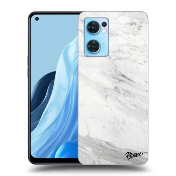 Hülle für OPPO Reno 7 5G - White marble