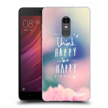 Picasee Xiaomi Redmi Note 4 Global LTE Hülle - Transparentes Silikon - Think happy be happy