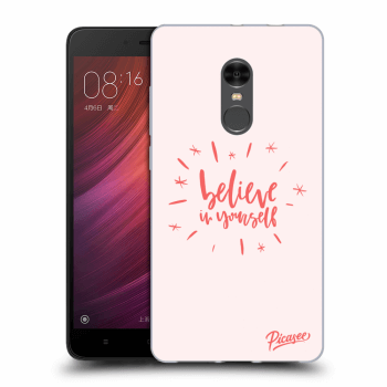 Picasee Xiaomi Redmi Note 4 Global LTE Hülle - Transparentes Silikon - Believe in yourself