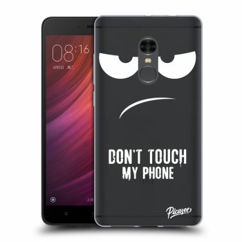 Picasee Xiaomi Redmi Note 4 Global LTE Hülle - Transparentes Silikon - Don't Touch My Phone