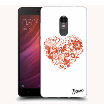 Picasee Xiaomi Redmi Note 4 Global LTE Hülle - Transparentes Silikon - Big heart